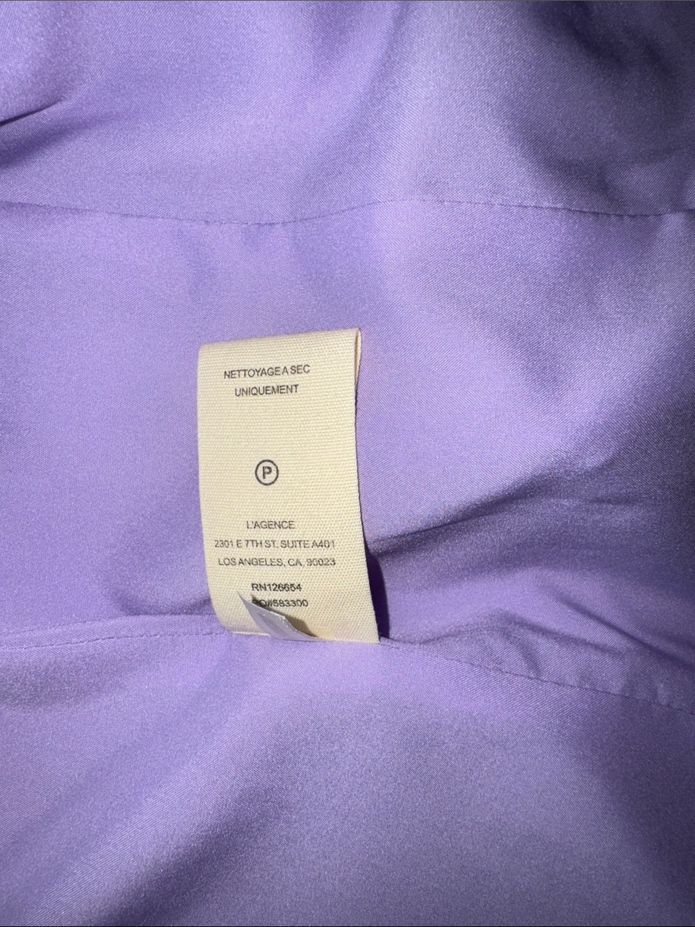 L'AGENCE Lilac Double-Breasted Tweed Blazer - Picture 7 of 8